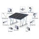 1.4KN/M2 Carport Solar Mounting System Hdp Ground Mount Solar Racking Bracket Pole