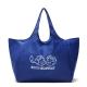Blue OEM Logo Print 210D Polyester Reusable Shopping Bag