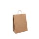 Custom Design Brown Craft Portable Gift Shopping Handle Paper Bag