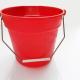 Heavy Duty Resistant Red Large Round Plastic Buckets With Handle