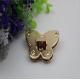 Simple design zinc alloy gold butterfly shape hanging plating purse locks
