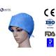 PP SMS Disposable Medical Caps , Surgical Head Cap Comfortable With Back Ties