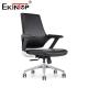 Low-Cost Mid-Back Black Leather Chair Modern Style Custom BreakRoom Chairs