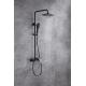Brass Matte Black Shower Faucet Set Chrome Nickle Surface finishing