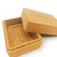 Rectangular Cork Soap Box Case Holder With Lid Easy To Dry Durable