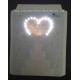 Heart Shaped Fiber Optic Musical Greeting Card with Custom / stardard sound
