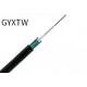 Aerial 8 Core Fiber Optic Cable Single Mode GYXTW Armored Optical Cable