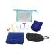 Complete Airplane Travel Amenity Kits PVC Pouch With Seven Practical Contents