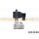 3/4'' 2 Way NO Solenoid Valve Stainless Steel 304 Body PTFE Seal
