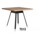 America style mid century wooden square dining table furniture