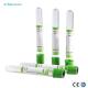 Disposable Glass Lithium Heparin 2ml Green Tube For Blood Draw