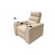 Top Layer Natural Leather Modern Recliner Chair With Wine Cup Holders
