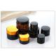 Buen Gold Lid Amber Glass Jars Non BPA Durable Cosmetic Packaging Bottles