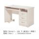 Ivory White MDF Computer Desk With Storage Drawers Optional Dimensions