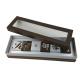 PVC Transparent Lid Brown Color Cardboard Material Bottom Logo Color  Printing  Box for 6 pieces  Chocolate Packing