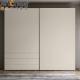 Melamine Finish Plywood Carcase Italian Minimalist Style Sliding Closet Doors for Bedroom