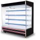 Multi Layer Shelves Supermarket Glass Door Freezer Good Temperature Evenness