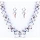 Bright gold diamond luxury imitation pearl necklace / bridal jewelry sets necklace set