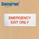 Glowing Color Or Custom Photoluminescent Safety Sign With Mounting Hardware Included