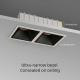 Dimmable Canless Double Recessed Spotlight , Warm White Linear LED Cob