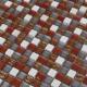 300x300mm glass mosaic wall tiles,bathroom glass tiles,red color