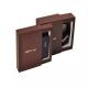 bespoke coffee drawer wallet gift box  leather belt sliding packaging box