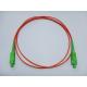 Orange cable SC SM SX 3.0mm, High return loss Fiber Optic Patch Cord for CATV,