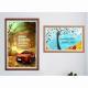 HD 23.8 24 inch wooden frame LCD multimedia advertising signage monitor NFT LCD display photo frame with WIFI Android OS