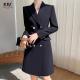 Solid Pattern Plus Size Jacket Vest Pants Set for Office Formal Dress Ladies Suit