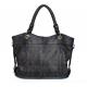 Wholesale Price New Trendy Real Leather Lady Black Shoulder Bag Handbag #2741