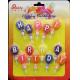 Balloon Shaped Personalized Letter Birthday Candles Happy Birthday Word