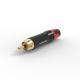 Industrial Plug RCA Audio Connector 2 Contact RCA Male Lotus Jack