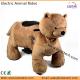 Medium Plush Electric Animal Scooters, Coin Operated Battery Animals Electric Rides