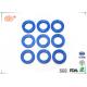 80 Shore A Flat Rubber Washer With FDA Approved Black Blue Soft Silicone