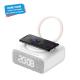 6 in 1 Bt Music Speakers With Lamp Wake up Light Alarm Clock Wireless Charger Stand Ideal