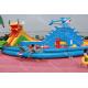 0.9mm PVC Kids Inflatable Water Amusement Park Dragon And Shark Style