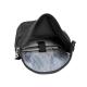 Portable RPET Backpack Multi Purpose Black Roll Top Backpack