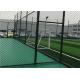 OHSAS 75*75mm Metal Chain Link Fencing Plastic Coated Diamond Mesh Fencing