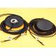 Black GPS Puck Antenna With Rubber Pad Base , 2*5m 4G LTE Signal Booster Antenna