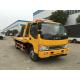 Small Road JAC 6 Wheel Flatbed Recovery Tow Truck 4 Ton For Towing Broken Cars