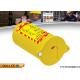 PP Material Lock Out Tag Out  , Yellow Pneumatic Gas Cylinder Lockout Tagout