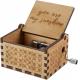 You are My Sunshine Wood Music Boxes,Laser Engraved Vintage Wooden Sunshine Musical Box Gifts