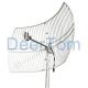 2500-2700MHz Wimax Grid Parabolic Antenna 24dBi LTE Parabolic Antena Long Range