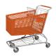 165L Half Plastic Supermarket Shopping Trolley For Customised Colours