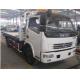 3 Ton Special Purpose Trucks Road Wrecker Truck Towing Two Cars White Color