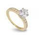 11pcs White Gold 0.1 Carat Diamond Ring , 3.21g 14k solid gold ring womens RD3.0MM