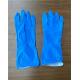Spray Flocklined M60g Blue Household Rubber Gloves For Cleaning