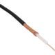 Black PP Medical Shielded Coaxial Cable Tinned Plated Single Core Shielded Cable
