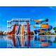 Amusement Park Rides Kids Big Water Play Slides 3 Meter Height For Swimming Pool