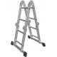 Folding 4 Step Aluminum Ladder 1.2-1.7mm 100-150KG